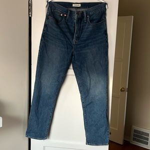 Madewell The Perfect Vintage High Rise Straight MidWash Jean Size 31